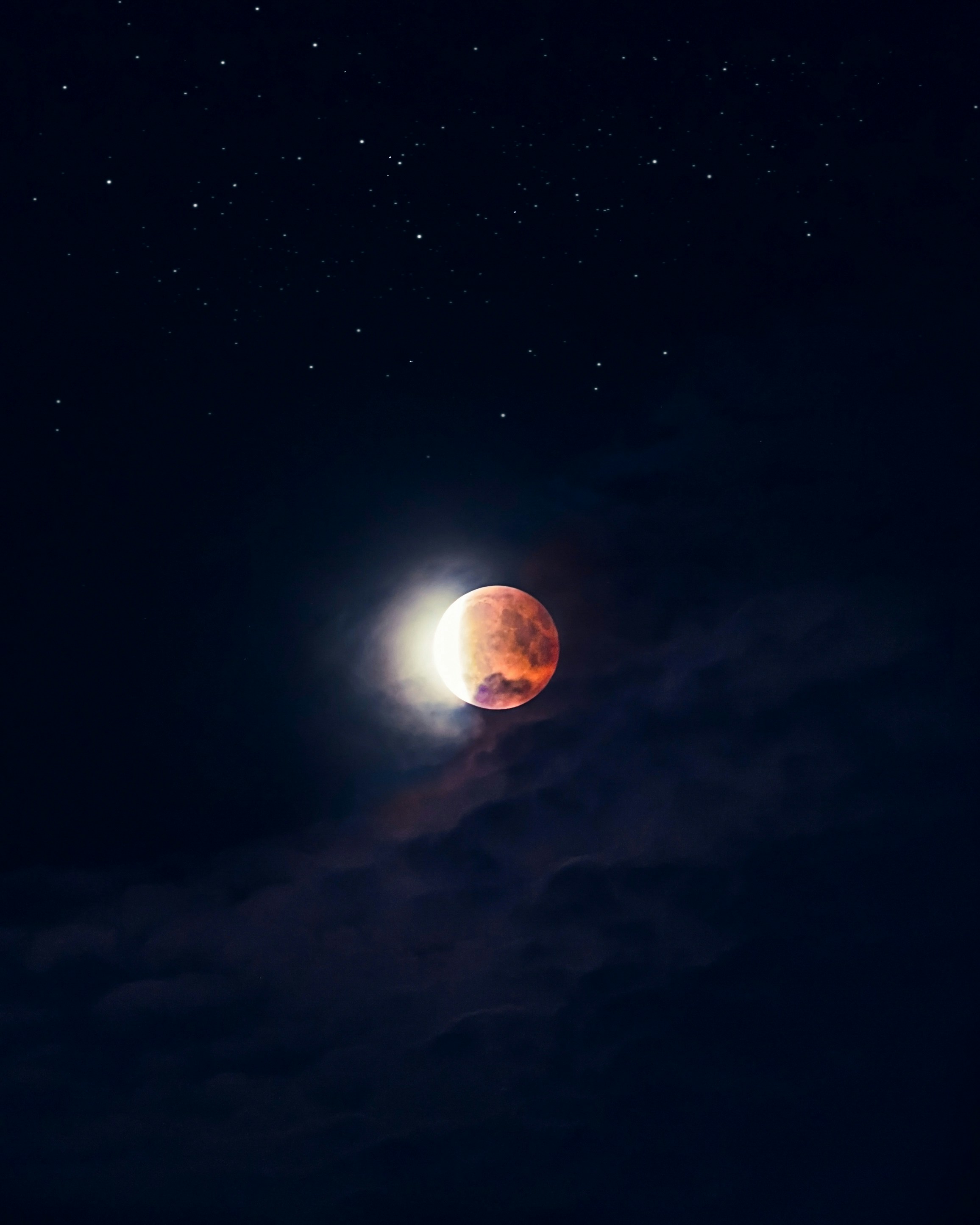 Lunar Eclipse Digital Wallpaper