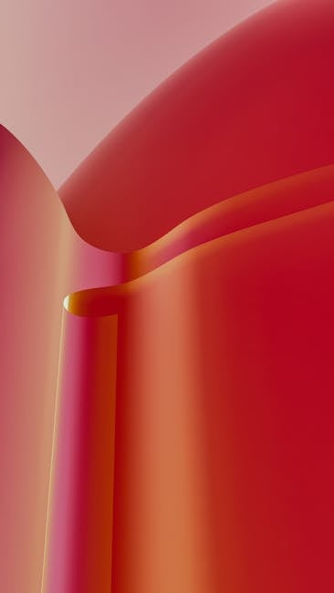 A Vibrant Abstract Design Featuring Flowing Red And Orange Gradients With A Smooth Texture. wallpaper preview