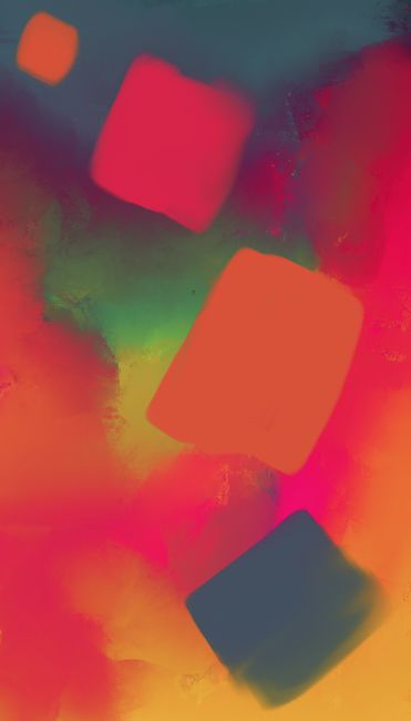 Colorful Abstract Painting Featuring Vivid Cubes Against A Dynamic Background. wallpaper preview