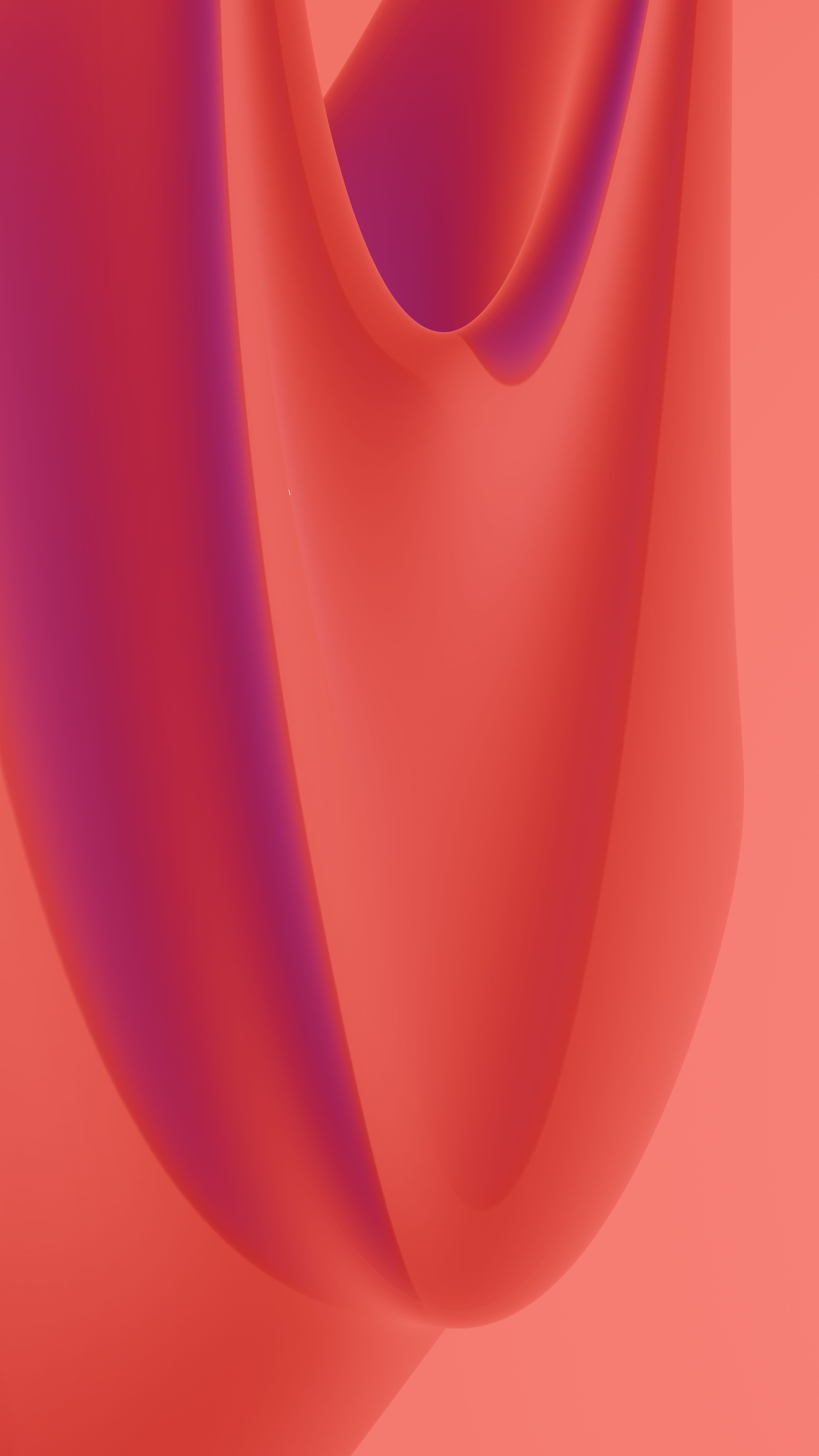 A Dynamic And Colorful Abstract 3D Digital Artwork With Flowing Red And Purple Shapes. HD mobile wallpaper