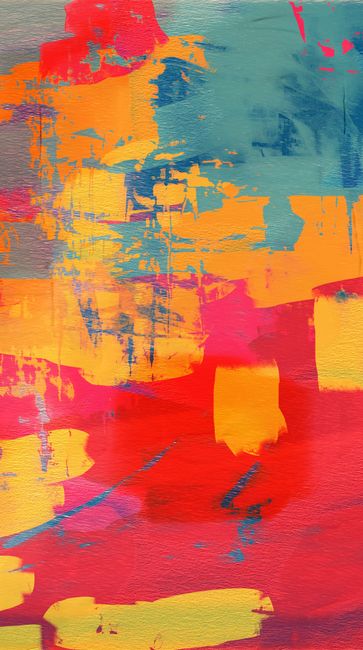 Dynamic Abstract Painting With Vivid Colors And Bold Brushstrokes. Perfect For Modern Decor. wallpaper preview