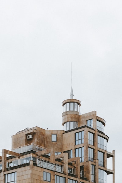 Modern Building With Unique Architectural Design wallpaper preview