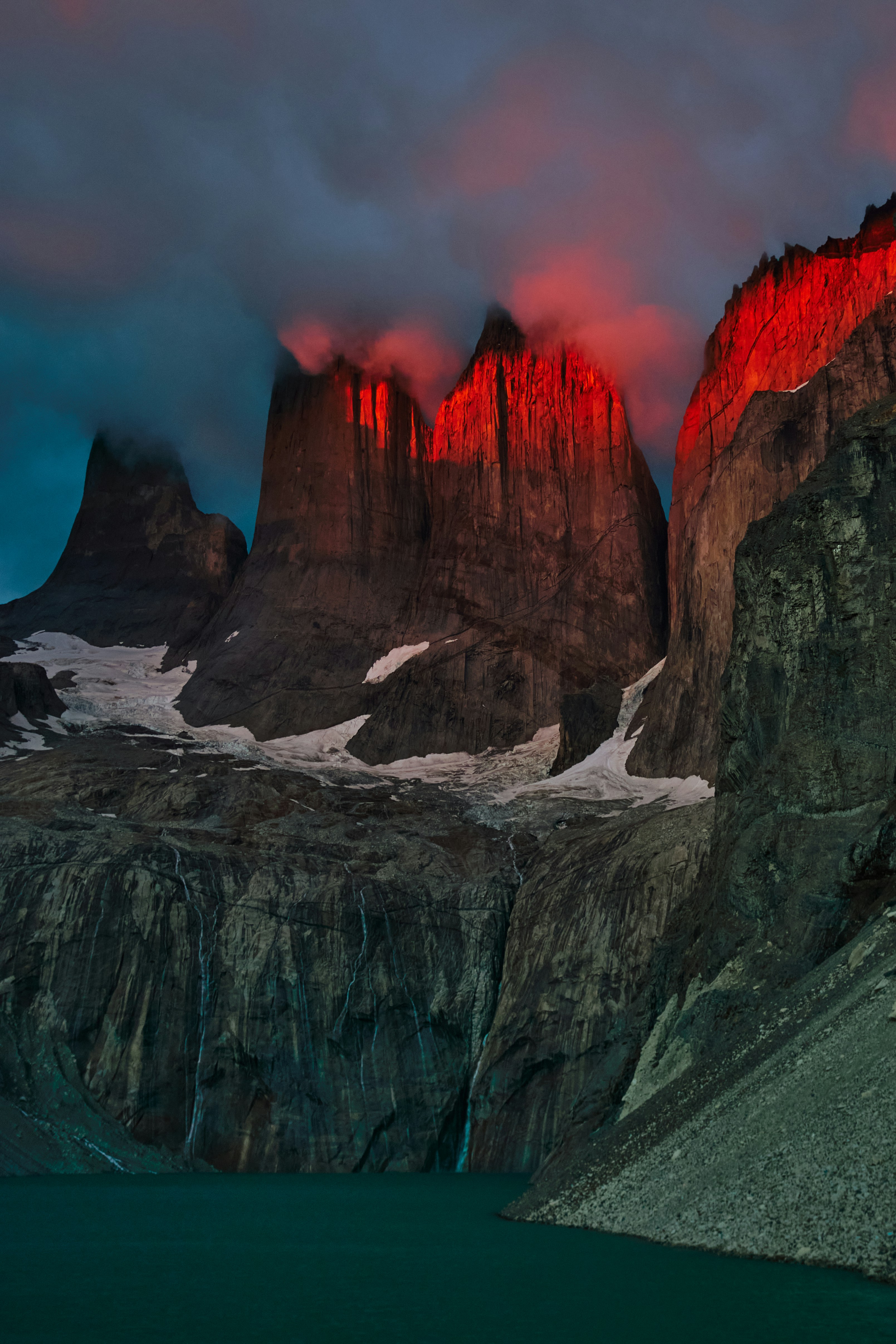 The Cordillera Del Paine At Sunrise HD mobile wallpaper