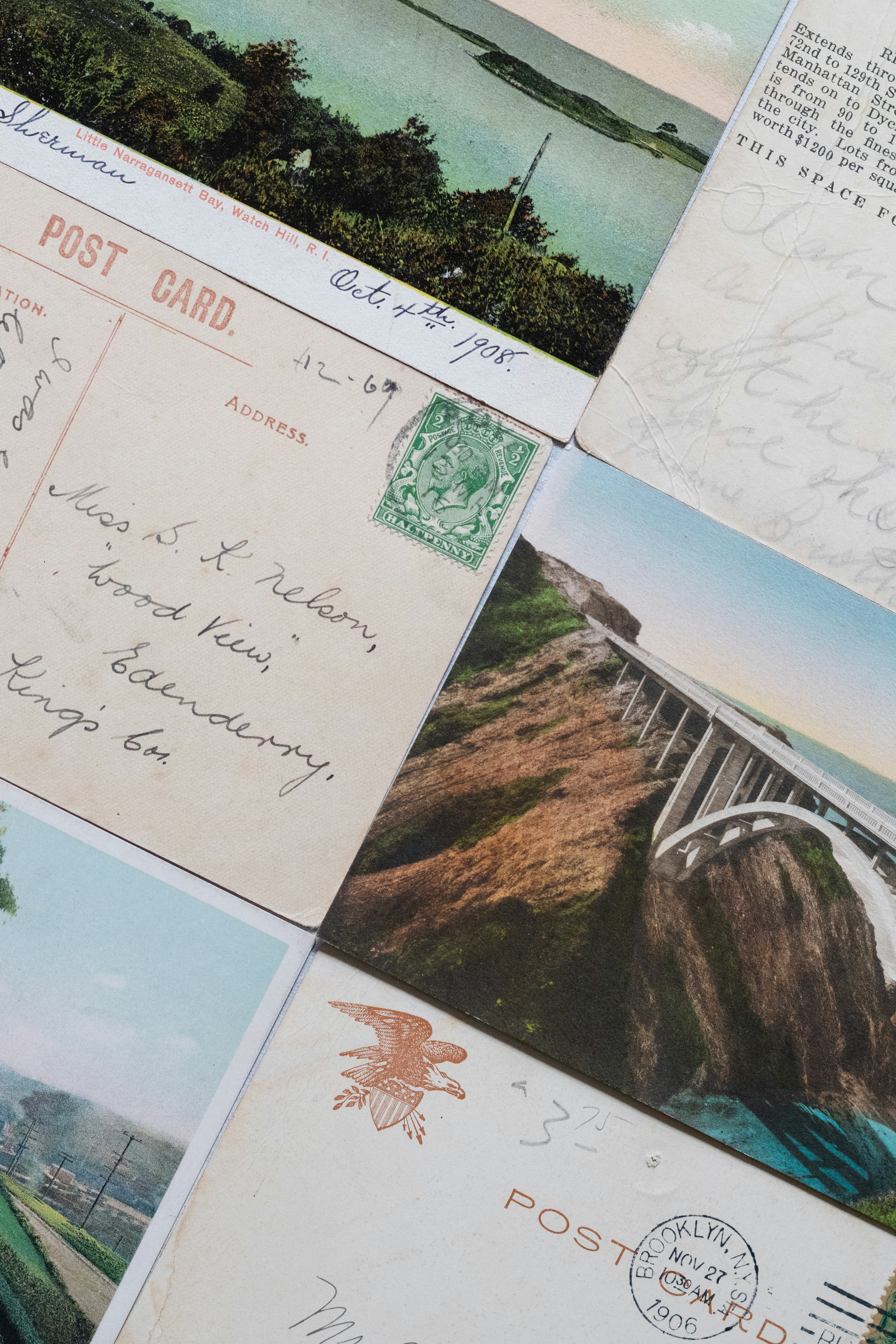 A Collection Of Vintage Postcards. HD mobile wallpaper