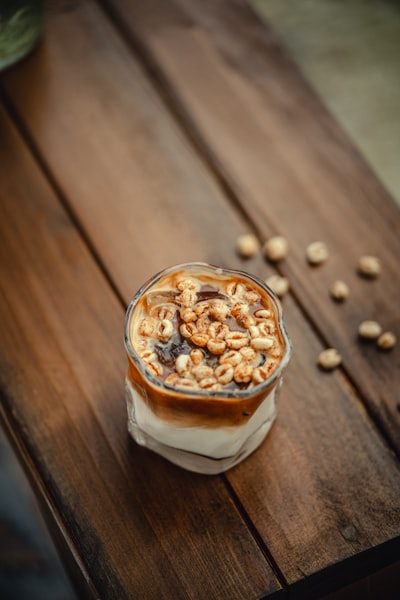 Iced Coffee With Cereal And Ice Cubes wallpaper preview