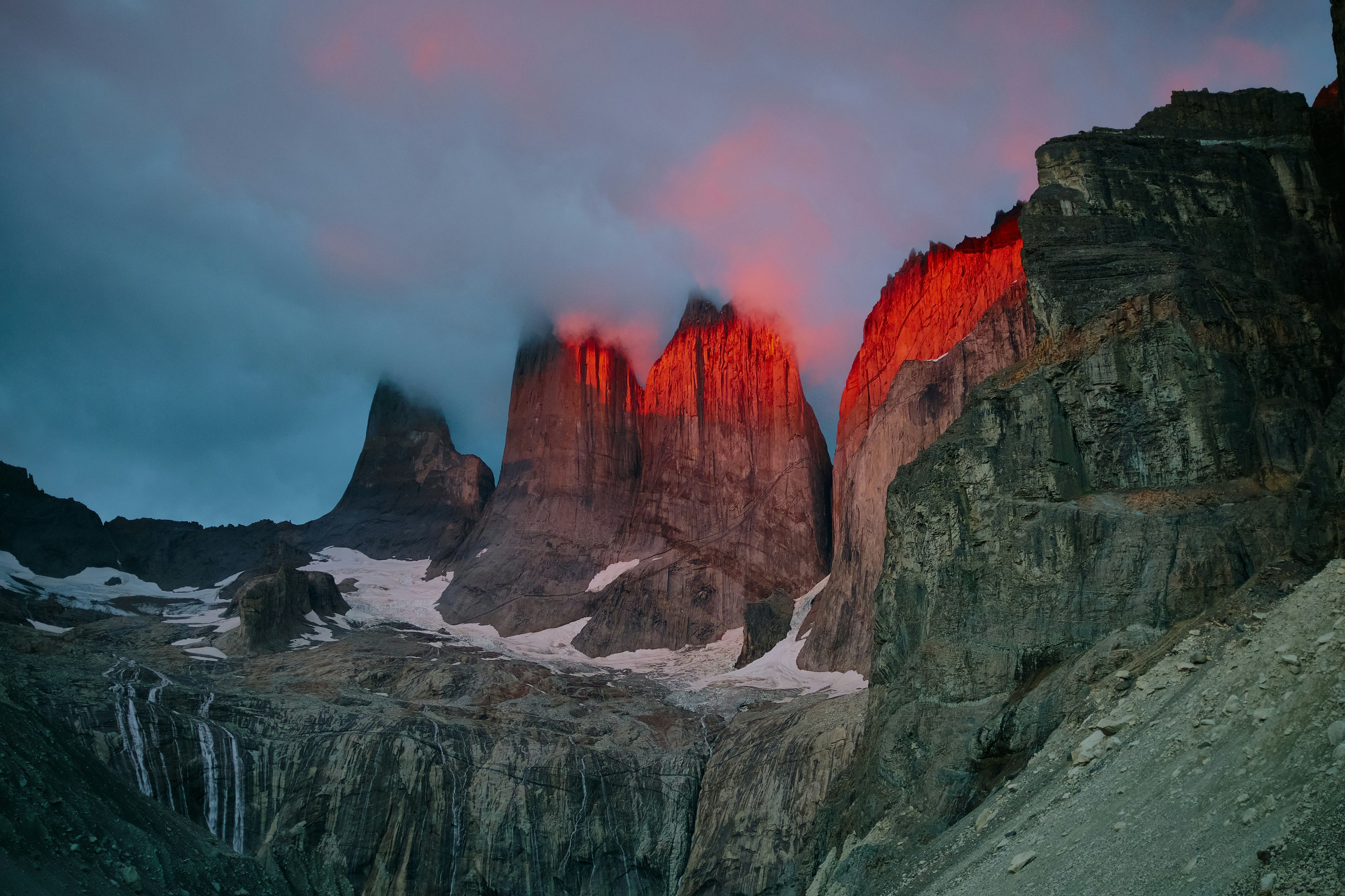 The Cordillera Del Paine At Sunrise HD mobile wallpaper