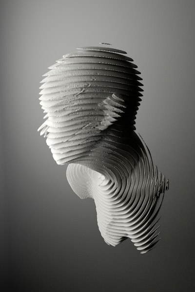 A Black And White Photo Of A Sculpture wallpaper preview