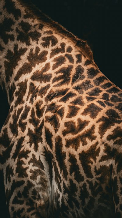 Abstract Close Up Of A Giraffe's Neck And Shoulder wallpaper preview