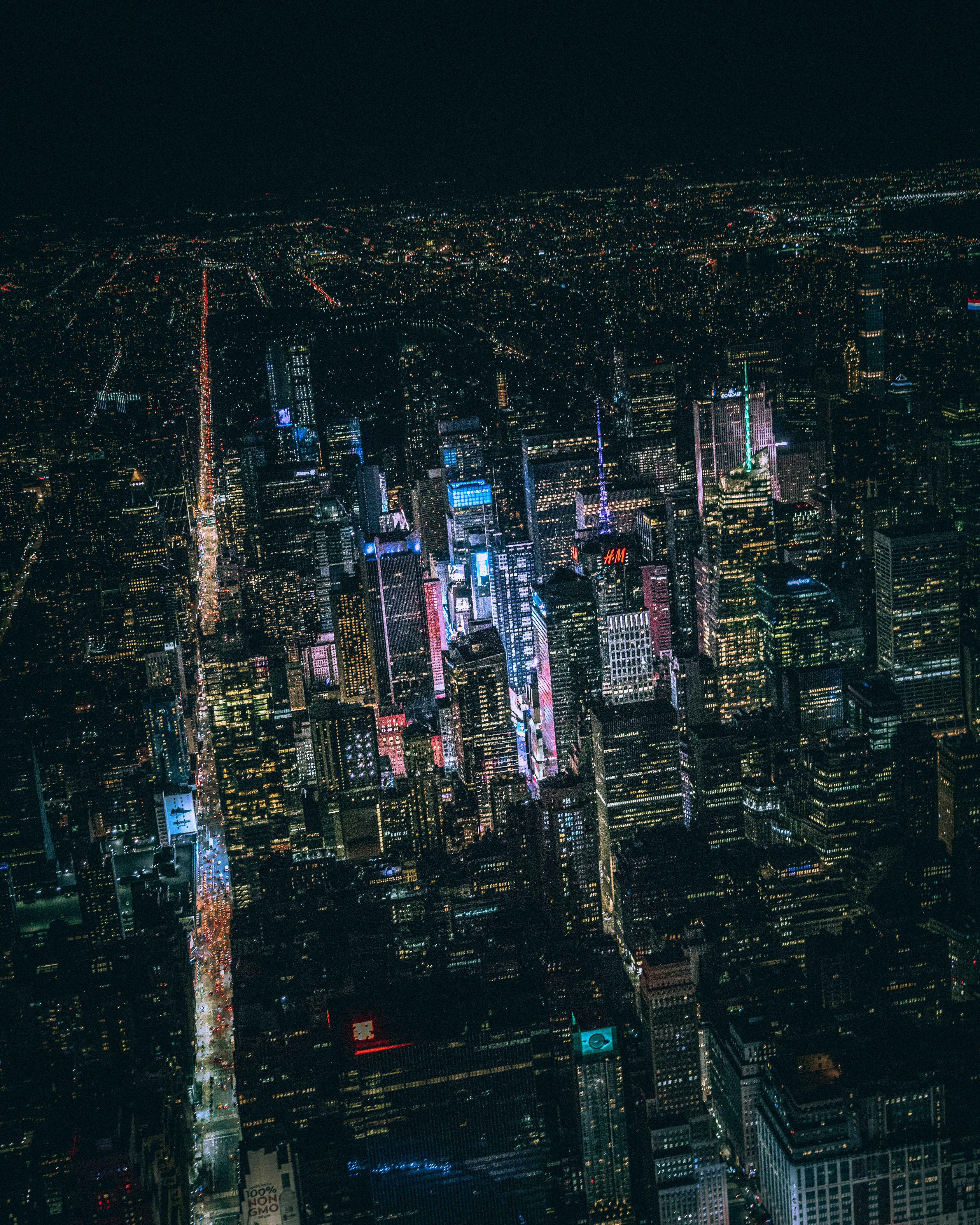 The Skyline Of Time Square. HD mobile wallpaper