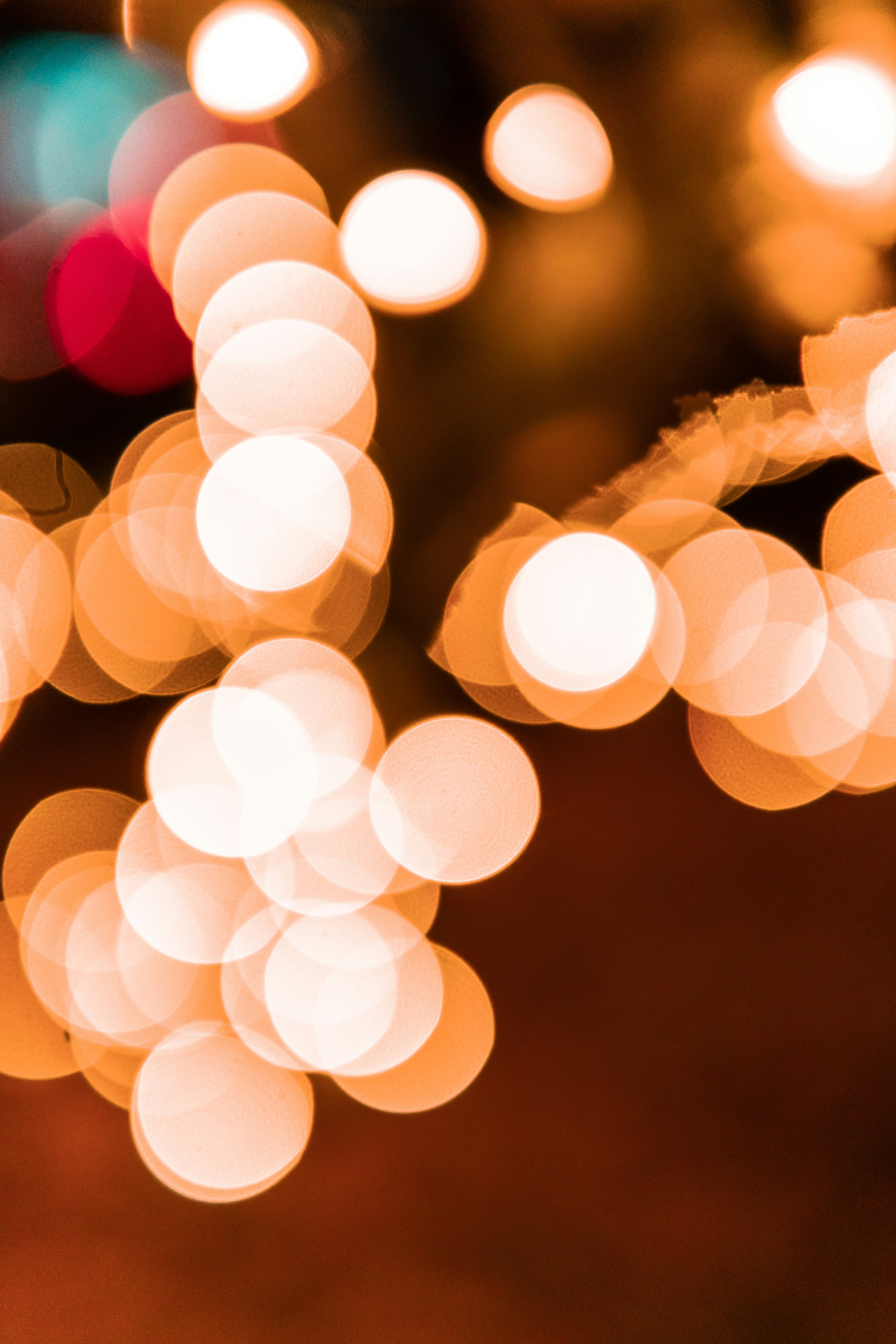 Yellow And Pink Bokeh Lights HD mobile wallpaper