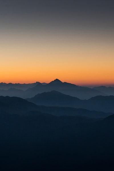 Silhouette Of Mountains wallpaper preview