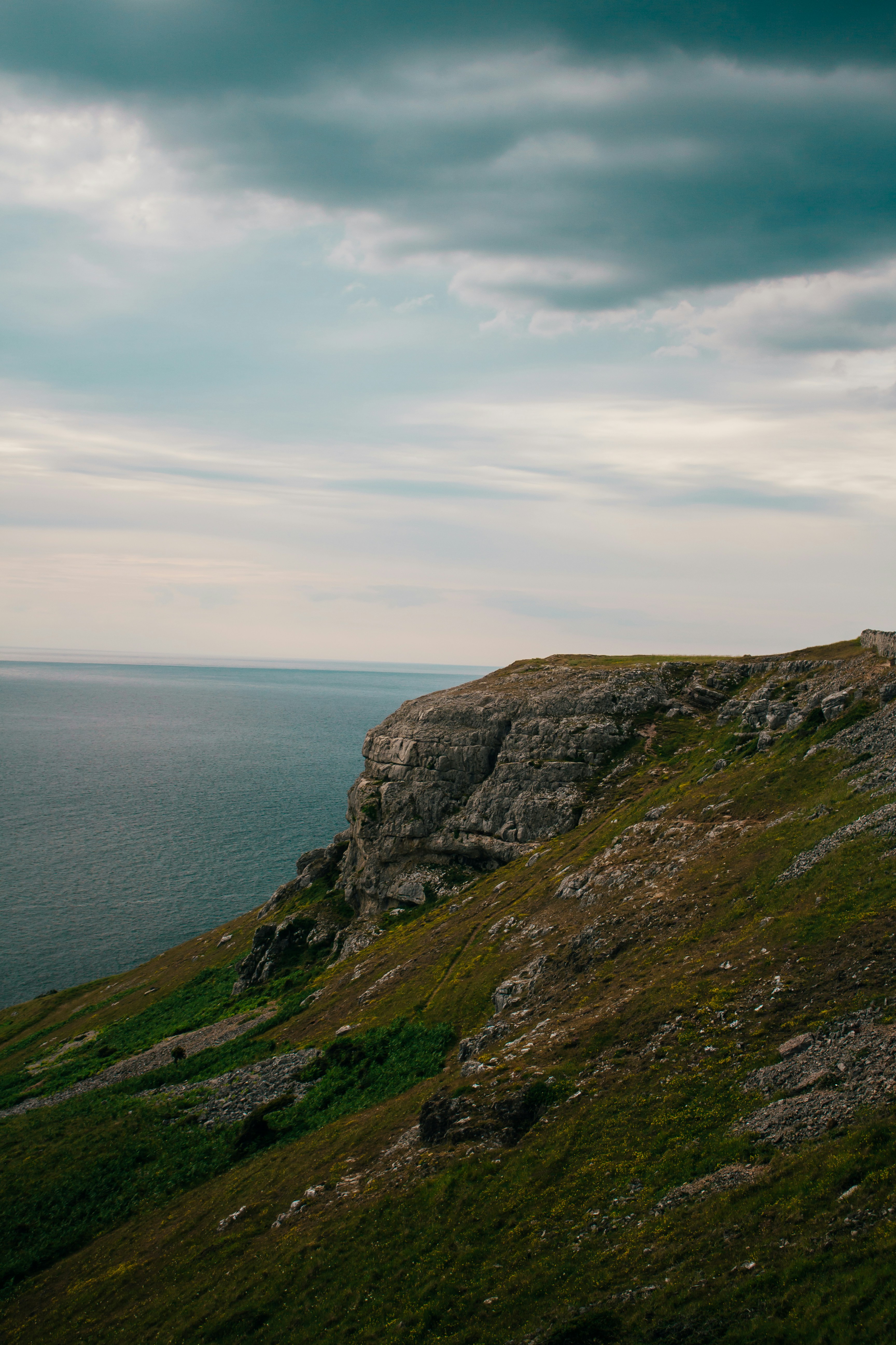 Welsh Cliffs HD mobile wallpaper