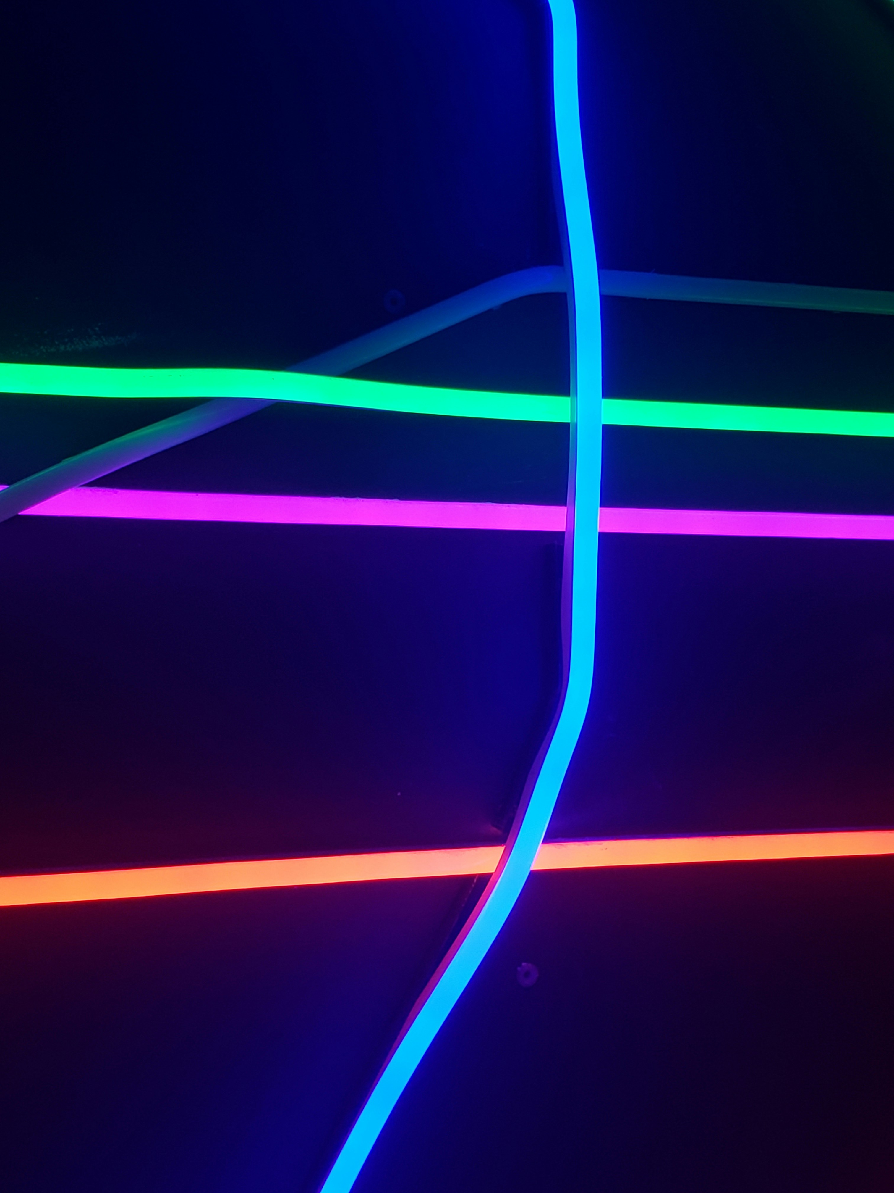 Assorted-color Neon Lights HD mobile wallpaper